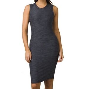 PrAna‎ Vertex Dress Black Graphite Grey Size Small Sporty